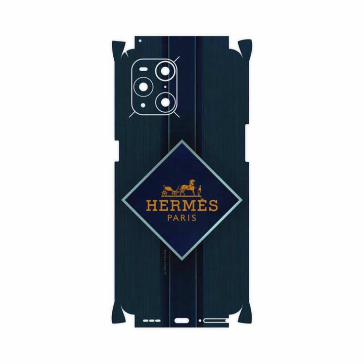 برچسب پوششی ماهوت مدل Hermes-Logo-FullSkin مناسب برای گوشی موبایل اپو Find X3 Pro MAHOOT Hermes-Logo-FullSkin Cover Sticker for Oppo Find X3 Pro